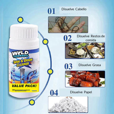 DESTAPADOR DE TUBERIAS WILD TORNADO